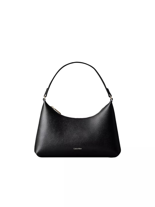 Calvin Klein Calvin Klein Kadın Ayarlanabilir Calvin Klein Yazılı Deri Fermuar Kapama Siyah Çanta LV04F3890G-332