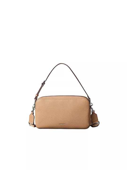 Calvin Klein Calvin Klein Kadın Çıkarılabilir Askılı Fermuarlı Logo Detaylı Kahverengi Çanta LV04F3642G-RAJ