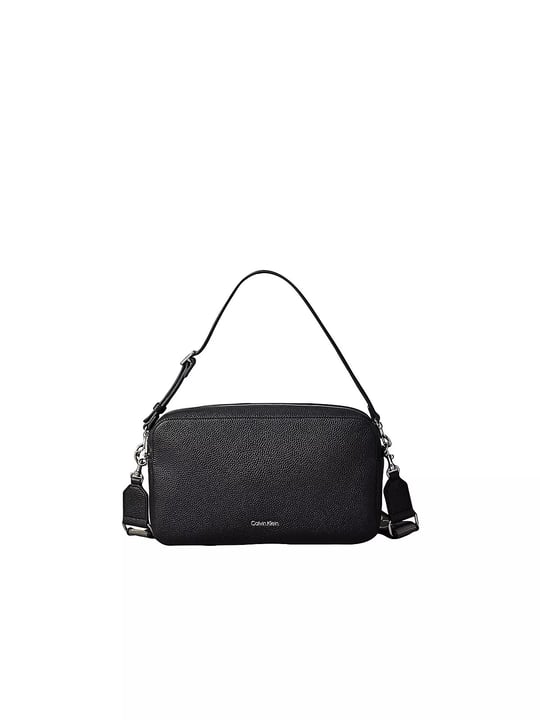 Calvin Klein Calvin Klein Kadın Çıkarılabilir Askılı Fermuarlı Logo Detaylı Siyah Çanta LV04F3642G-UB1