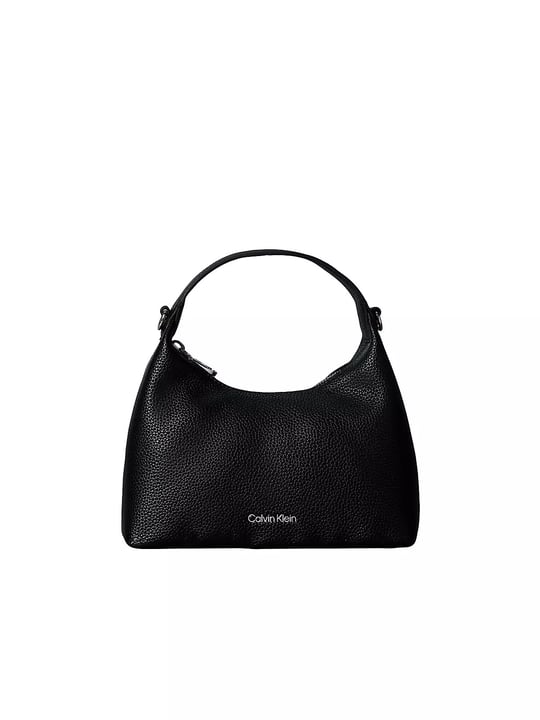 Calvin Klein Calvin Klein Kadın CK Logolu Çapraz Omuz Askılı Deri Fermuar Kapamalı Siyah Çanta LV04F3892G-UB1