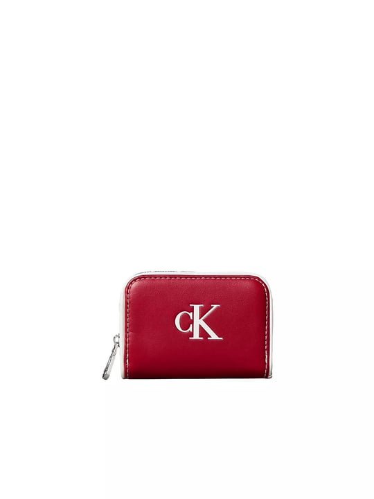 Calvin Klein Calvin Klein Kadın Fermuar İç Cepli Ekstra Kart Bölmeli Deri Kırmızı Cüzdan LV04F1143G-XLL