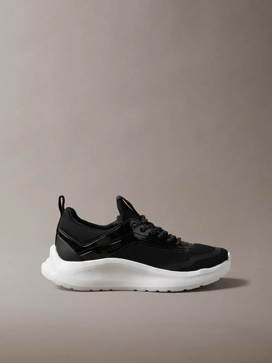 Calvin Klein Calvin Klein Kadın File Yüzey Ultra Hafif EVA Tabanlı Logolu Siyah Sneaker HW0HW03434-0GM