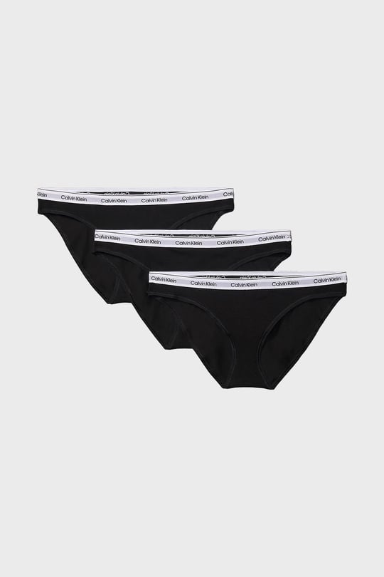 Calvin Klein Calvin Kleın Kadın Marka Logolu Rahat Kesim Siyah Külot 000QD5207E-UB1