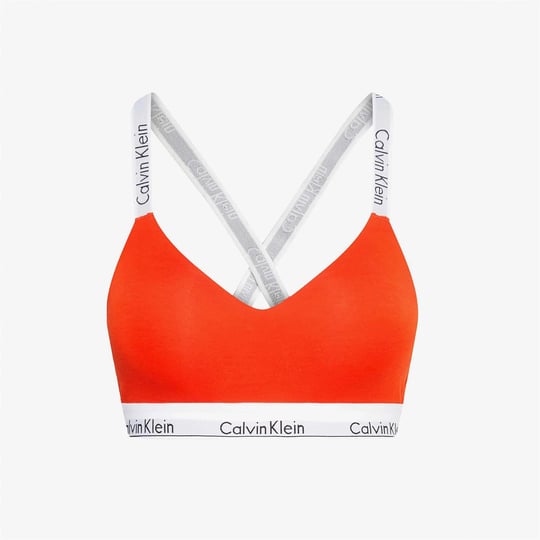 Calvin Klein Calvin Kleın Kadın Marka Logolu Askılı Spor Giyim Günlük Turuncu Büstiyer 000QF7059E-1TD