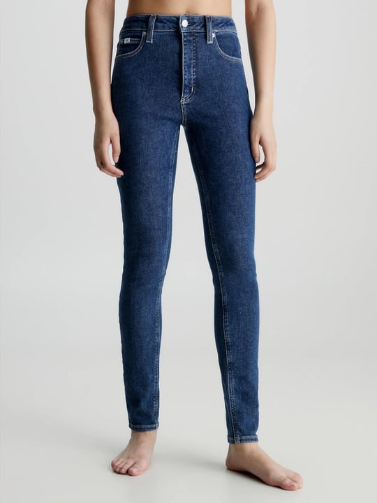Calvin Klein Calvin Kleın Kadın Yüksek Bel Slim Rahat Lacivert Jeans J20J222214-1A4