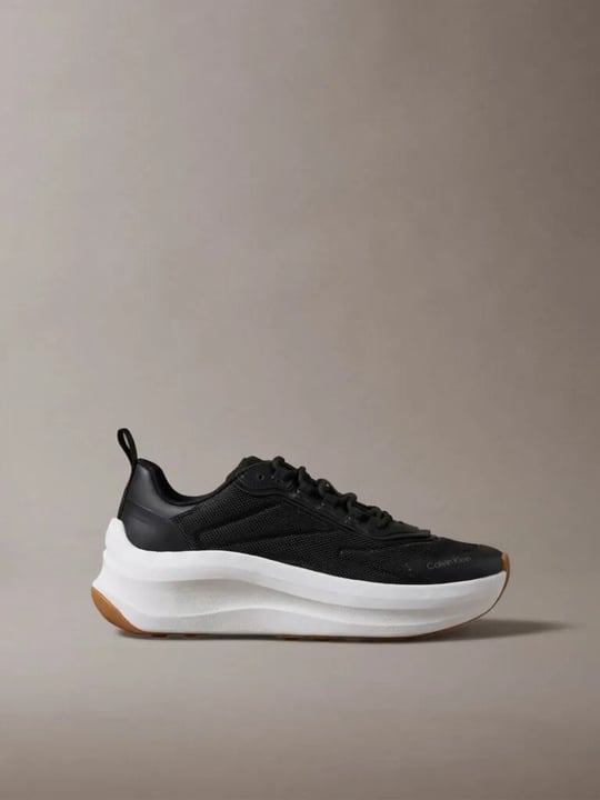 Calvin Klein Calvin Klein Kadın Yüksek ve Rahat Topuklu Nefes Alabilen Üst Yüzeyli Siyah Sneaker HW0HW03111-BEH