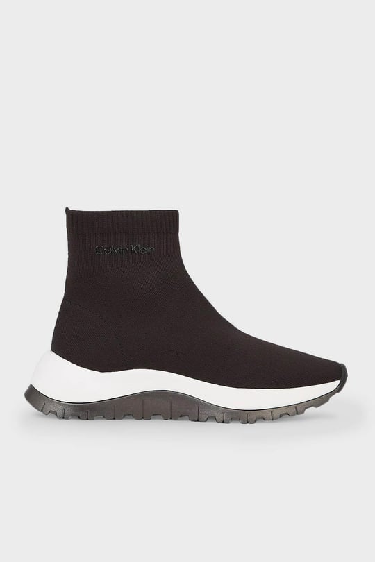 Calvin Klein Calvin Kleın Kadın Yumuşak Tabanlı Marka Logolu Rahat Siyah Sneaker HW0HW01641-BEH