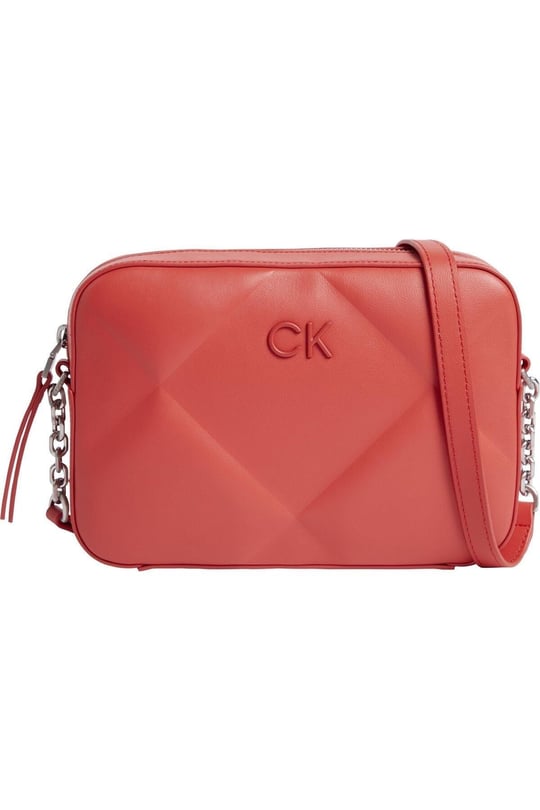 Calvin Klein Calvin Kleın Kadın Zincir Detaylı Omuz Askılı Kırmızı Omuz Çantası K60K610767-XAD