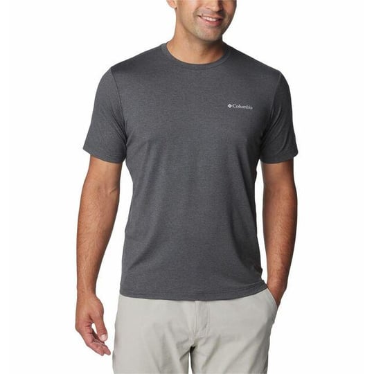 Columbia Columbia Erkek Pamuklu Marka Logolu Yazlık Günlük Kullanım Siyah T-Shirt 2074581-011