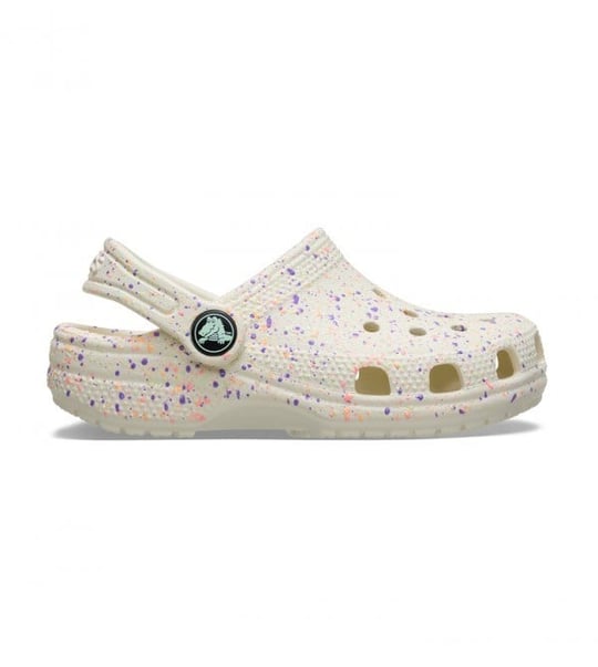 Crocs Crocs Çocuk Boya Sıçratma Tasarımlı Beyaz Terlik 212495-2MT
