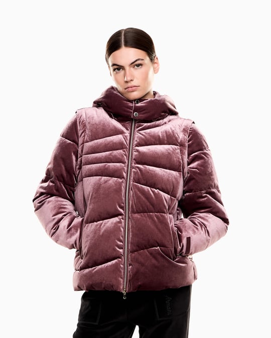 EA7 Ea7 Erkek Çıkarılabilir Fermuarlı Kapüşon Ve Kollar Uyumlu İşlemeli Logo Cepli Bordo Mont 7W000441 AF15654-M5064