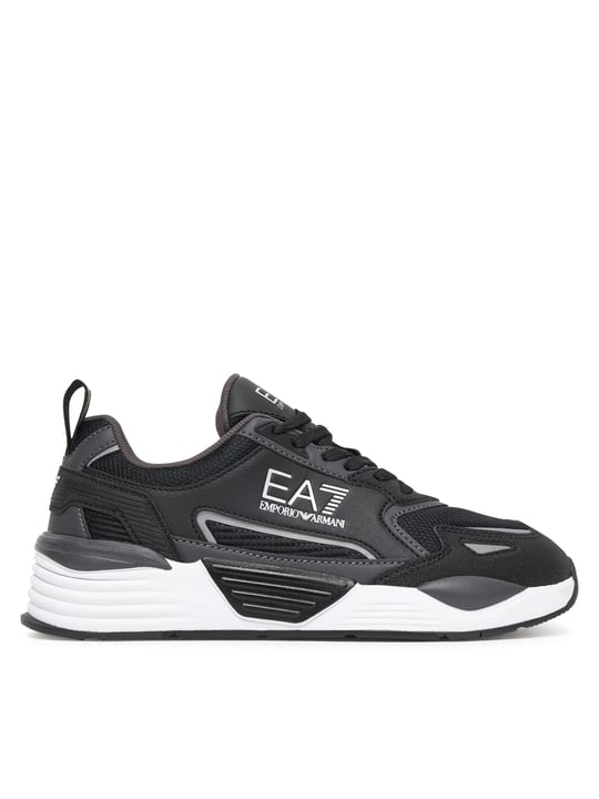 EA7 Ea7 Erkek Marka Logolu Rahat Taban Bağıcıklı Siyah-Beyaz Sneaker 7X000308 AF18447-MZ234