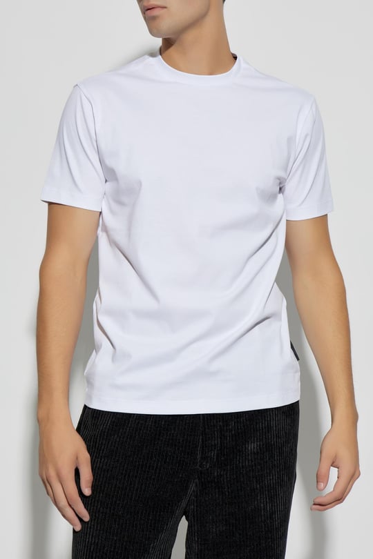 Ea7 Ea7 Erkek Pamuklu Kısa Kollu Günlük Beyaz T-Shirt 7M000023 AF11844-U0002