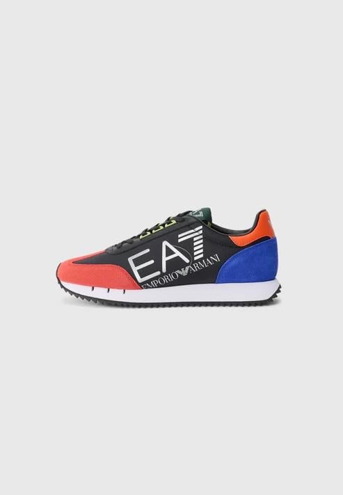 EA7 Ea7 Unısex Kalın Rahat Taban Logo Desenli Süet Detaylı Çok Renkli Sneaker 7X000541 AF18609-MZ329