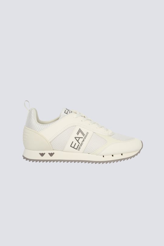 EA7 Ea7 Unısex Rahat Taban Nefes Alabilen File Detaylı Kartal Motifli Ekru Sneaker 7X000337 AF18613-M0380