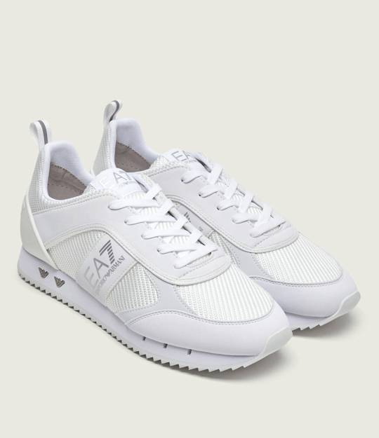 EA7 Ea7 Unısex Rahat Taban Nefes Alabilen File Detaylı Kartal Motifli Beyaz Sneaker 7X000337 AF18613-M0196