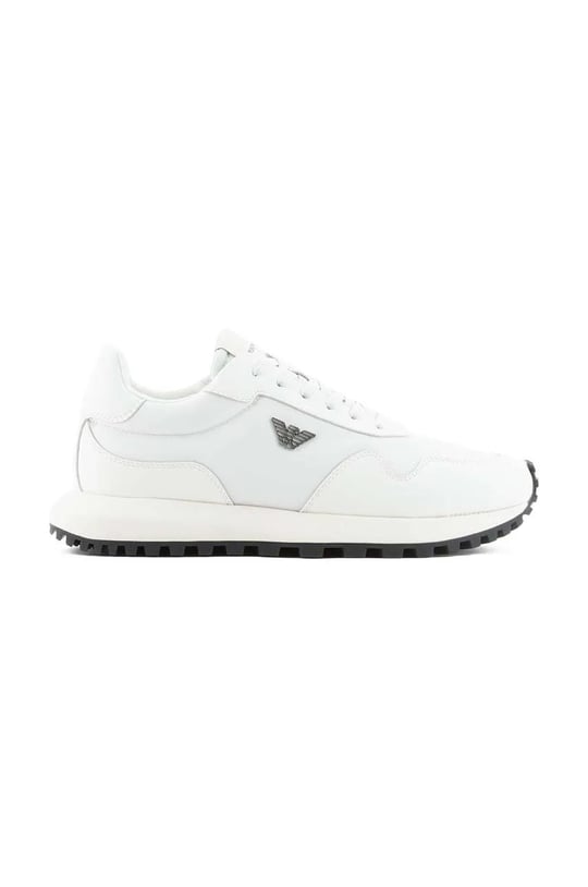 Emporio Armani Emporıo Armani Erkek Bağcıklı Marka Logolu Spor Stil Beyaz Sneaker X4X630 XN877-M801