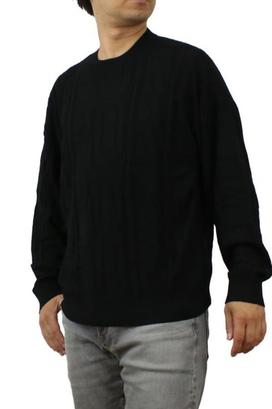 Emporio Armani Emporıo Armani Erkek Basic Uzun Kollu Logo Nakışlı Siyah1 Kazak 6R1MX4 1MFVZ-F016