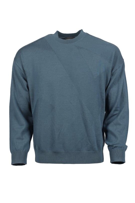 Emporio Armani Emporıo Armani Erkek Basic Uzun Kollu Logo Nakışlı Yeşil1 Kazak 6R1MX4 1MFVZ-F937
