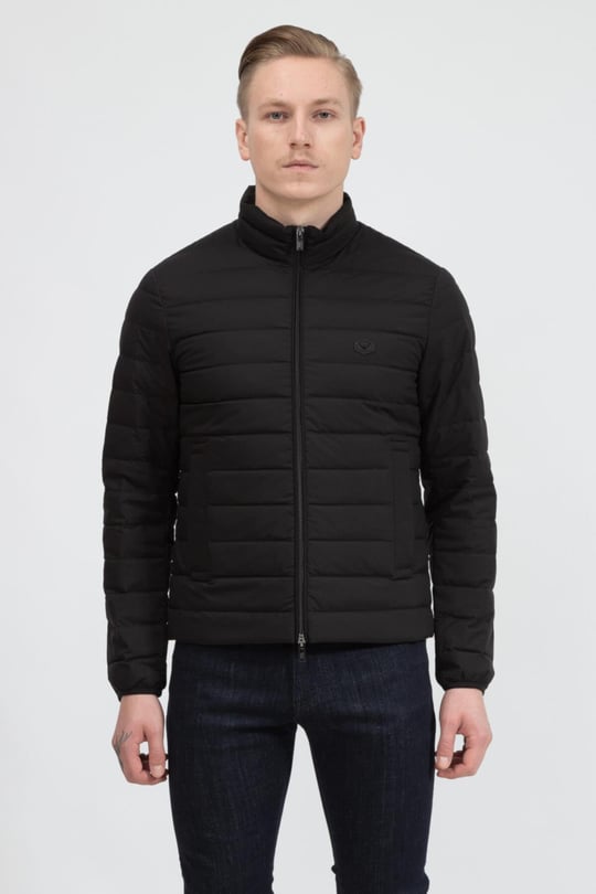 Emporio Armani Emporıo Armani Erkek Dik Yaka Cepli Şişme Siyah1 Mont 8N1BQ2 1NLRZ-SIYAH