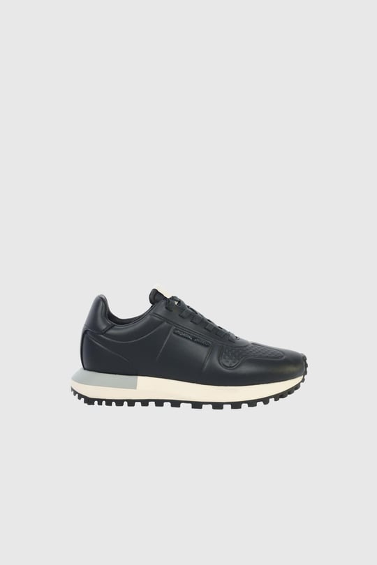 Emporio Armani Emporıo Armani Erkek Kaydırmaz Yüksek Rahat Taban Süet Lacivert Sneaker EM003740 AF19726-MB007