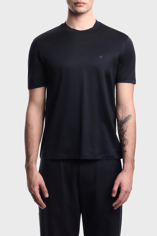 Emporio Armani Emporıo Armani Erkek Kısa Kol Bisiklet Yaka Regular Fit Lacivert T-Shirt EM005491 AF24839-UB118