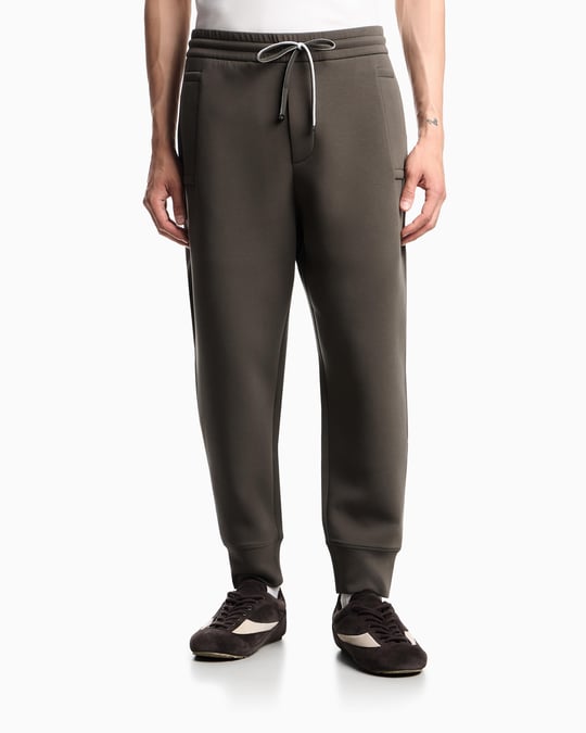 EMPORIO ARMANI Emporıo Armani Erkek Logolu Arka Cepli İpli Yeşil Pantolon 8N1P92 1JHSZ-U8120