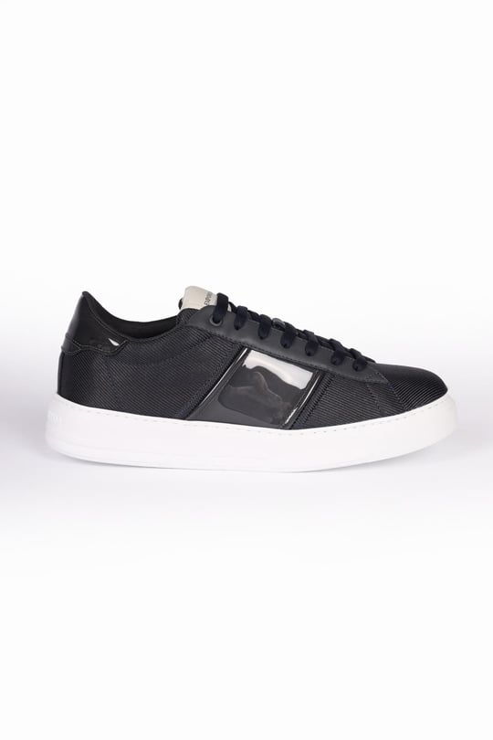 Emporio Armani Emporıo Armani Erkek Logolu Normal Kalıp Bağcıklı Günlük Mavi-Lacivert Sneaker X4X570 XN839-S791