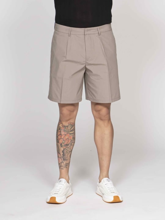 Emporio Armani Emporıo Armani Erkek Normal Kalıp Pileli Pamuklu Kahverengi Şort & Bermuda EM005900 AF25633-U6161