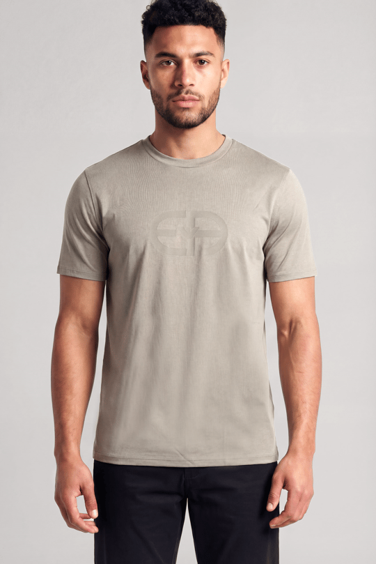 Emporio Armani Emporıo Armani Erkek Normal Kesim Yuvarlak Yakalı Logo Desenli Kısa Kollu Gri T-Shirt EM004581 AF10017-U8049