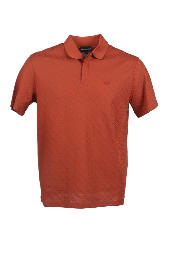 Emporio Armani Emporıo Armani Erkek Polo Yaka Düğme Kapamalı Kısa Kollu Turuncu Polo Yaka T-Shirt 6R1F7Q 1J7KZ-0453