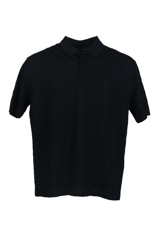 Emporio Armani Emporıo Armani Erkek Polo Yaka Düğme Kapamalı Kısa Kollu Siyah Polo Yaka T-Shirt 6R1F7Q 1J7KZ-0922
