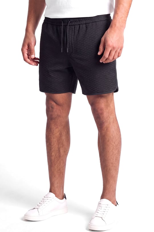 Emporio Armani Emporıo Armani Erkek Regular Fit Pamuklu Mikro Kartal Desenli Beli Lastikli Siyah1 Şort EM004865 AF13700-FB405