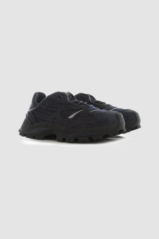Emporio Armani Emporıo Armani Erkek Yüksek Taban Bağcıklı Rahat Mavi Sneaker X4C630 XM971-DEN