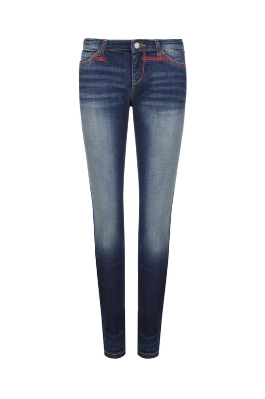 Emporio Armani Emporıo Armani Kadın Pamuk Karşımlı Dar Kesim Lacivert Jeans 3Z2J06 2D0JZ-941