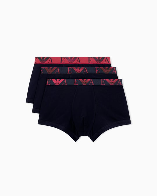 EMPORIO ARMANI Emporıo Body Erkek Beli Lastikli Pamuklu Slim Fit 3'lü Siyah1 Boxer EM000259 AF10780-MC406