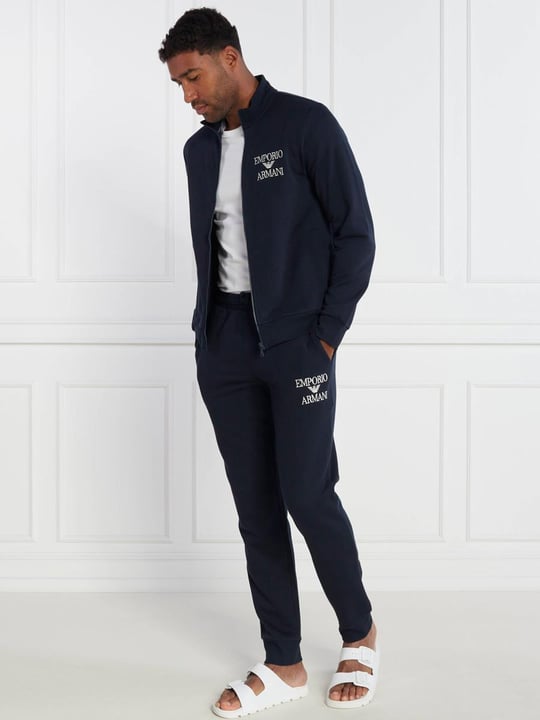 Emporio Armani Emporıo Body Erkek Fermuarlı Dik Yakalı Günlük Lacivert Eşofman Takımı 111927 3F571-00135