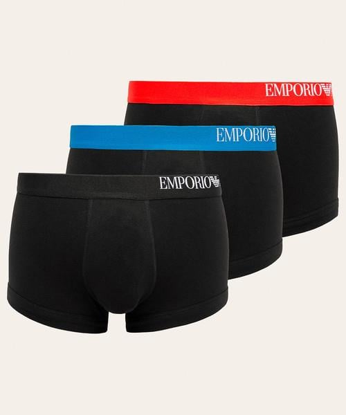 Emporio Armani Emporıo Body Erkek Marka Logolu Beli Lastikli Siyah Boxer 111357 CS713-SIYAH