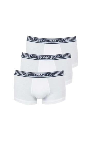 Emporio Armani Emporıo Body Erkek Marka Logolu Beli Lastikli Beyaz Boxer 111473 1A728-BEY