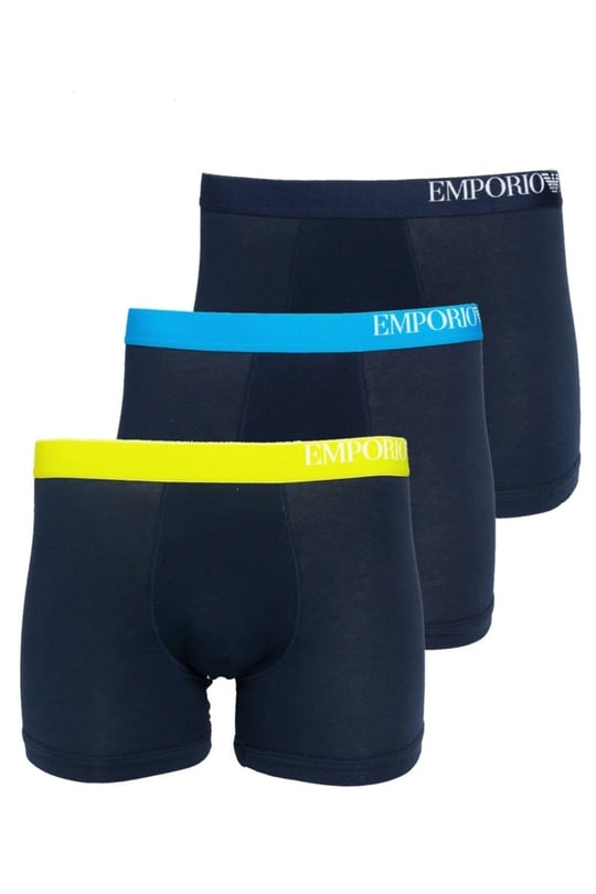 Emporio Armani Emporıo Body Erkek Marka Logolu Beli Lastikli Lacivert Boxer 111473 CS713-LACİVERT
