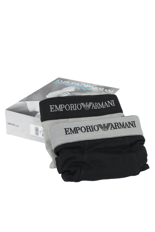 Emporio Armani Emporıo Body Erkek Pamuklu Logolu Lastikli Normal Bel Siyah Boxer CC717 111210-320