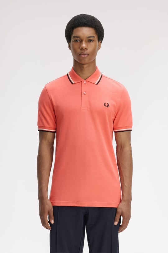 Fred Perry Fred Perry Erkek Regular Fit Yakası Çizgi Desenli Kısa Kollu 04C Polo Yaka T-Shirt M3600P-04C