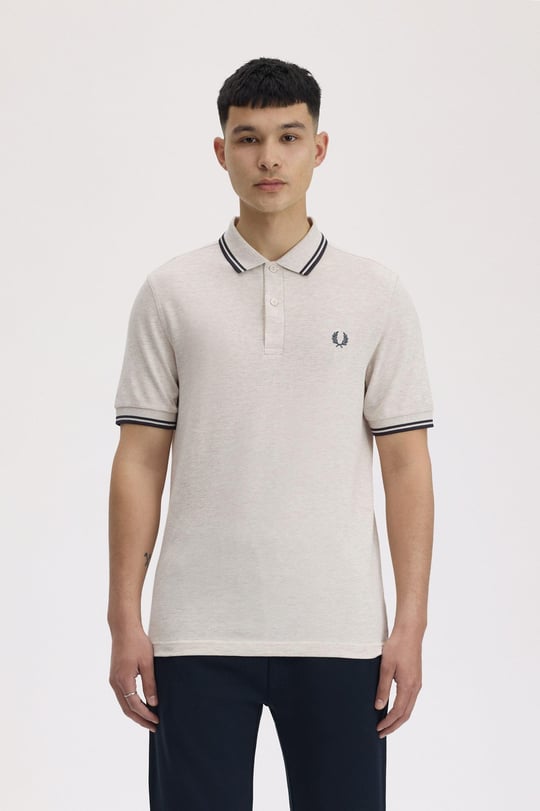 Fred Perry Fred Perry Erkek Regular Fit Yakası ve Kolları Çizgi Detaylı %100 Pamuklu Kısa Kollu W50 Polo Yaka T-Shirt M3600-W50