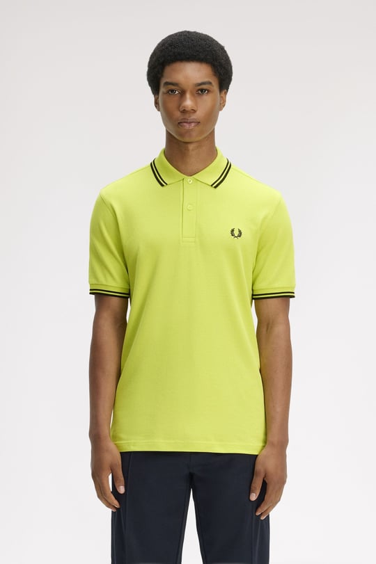 Fred Perry Fred Perry Erkek Regular Fit Yakası Çizgi Desenli Kısa Kollu 84B Polo Yaka T-Shirt M3600P-84B