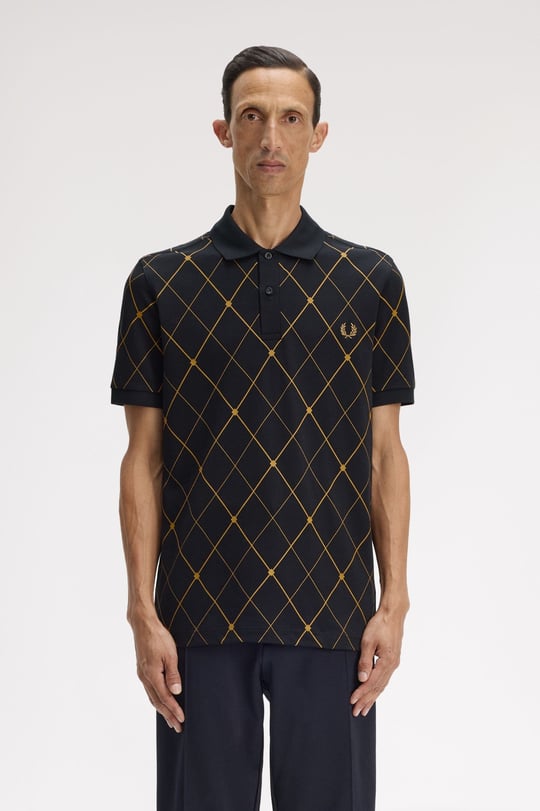 Fred Perry Fred Perry Erkek Siyah Polo Yaka T-Shirt M2455-102