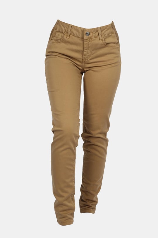 Liu Jo Lıu Jo Kadın Örme Kumaş  Normal Bel Kısa Paça Düz Model Kahverengi Pantolon WF3166T3045-71320