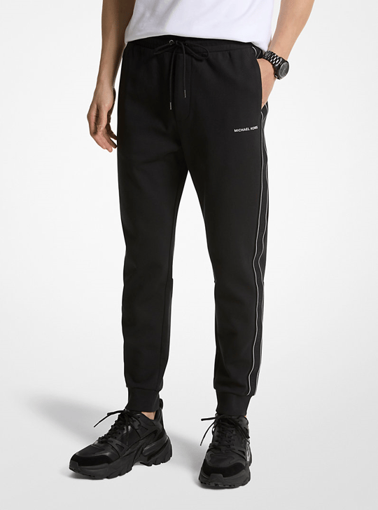 Michael Kors Michael Kors Erkek Dokuma Kumaş  Normal Bel  Düz Model Siyah Eşofman Altı CT4524J5MF-BLACK