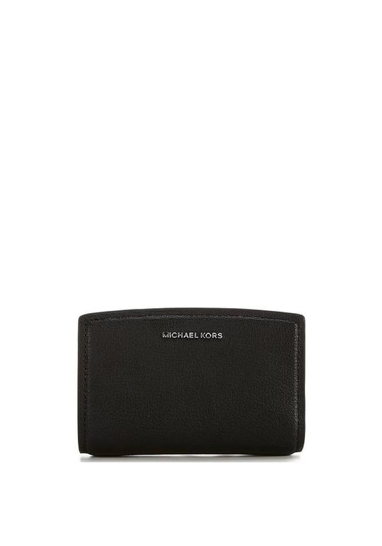 Michael Kors Michael Kors Kadın Kart ve Nakit Bölmeli Fermuarlı Ve Çıtçıt Kapama Deri Siyah Cüzdan 32S5SYTZ2L-BLACK