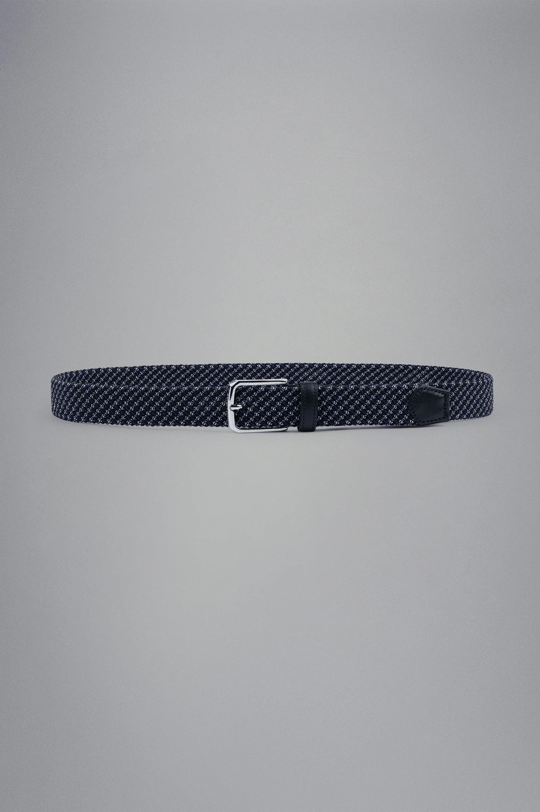 Paul Shark Paul Shark Erkek Dayanıklı Kumaş Metal Tokalı Lacivert Kemer 25416003-W63