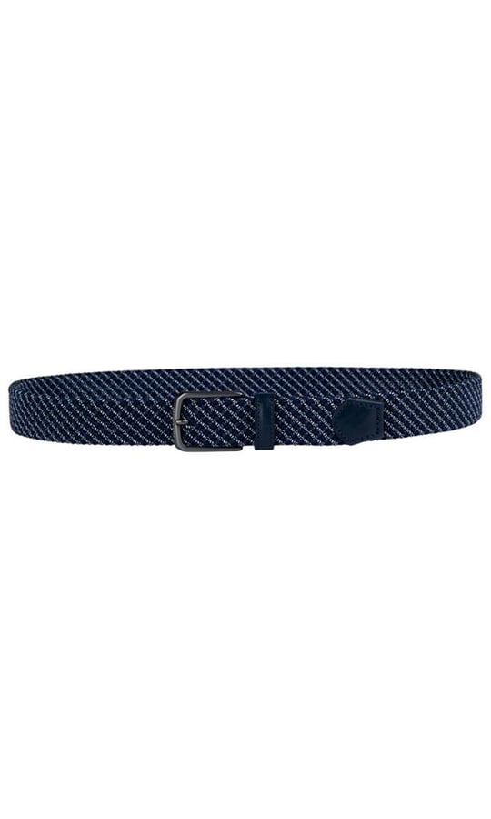 Paul Shark Paul Shark Erkek Dayanıklı Kumaş Metal Tokalı Lacivert Kemer 25416003-W26